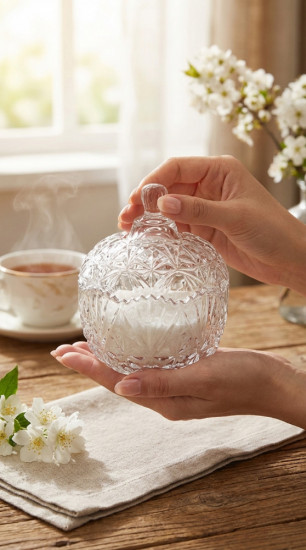 Сахарница-конфетница с крышкой «Изящность»