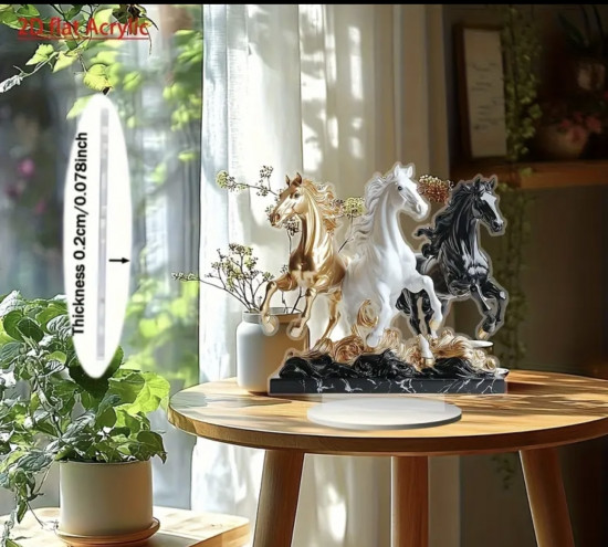 Акриловая фигурка 3 коня