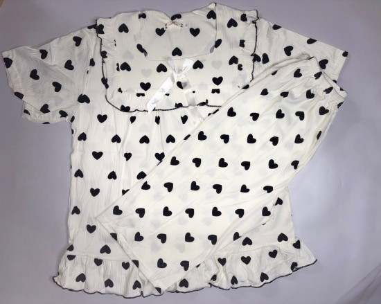 Комплект-двойка женская «Большое чёрное сердце»