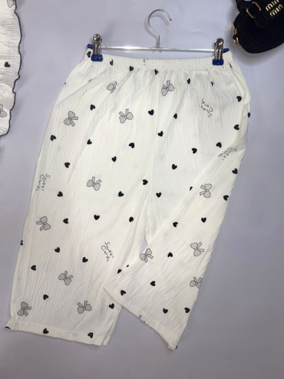 Пижама-двойка женская «Черные сердечки»