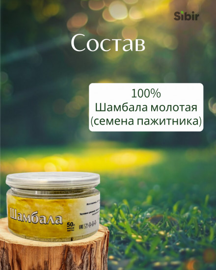 Шамбала (пажитник) молотая