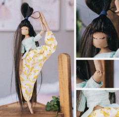 Набор для шитья «Интерьерная кукла. Йог Лина» - Фото 4