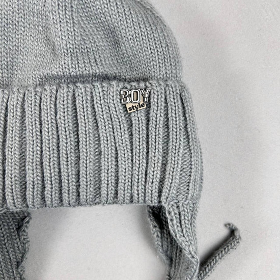 Детский зимний комплект шапка со снудом для мальчиков