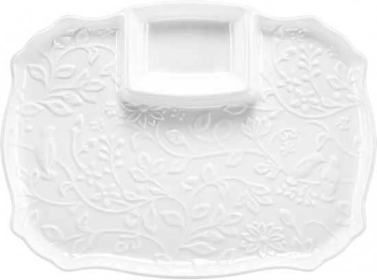 Блюдо для шашлыка с соусницей «Птички на ветке»