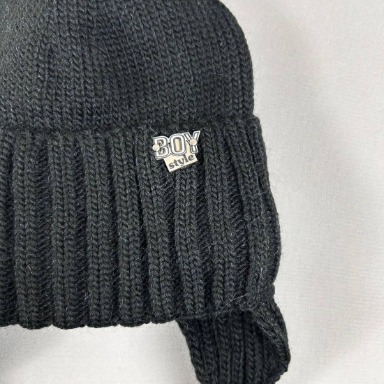 Детский зимний комплект шапка со снудом для мальчиков