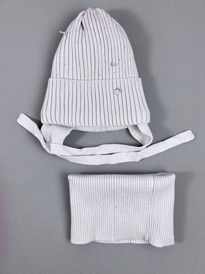 Детский зимний комплект со снудом для девочек