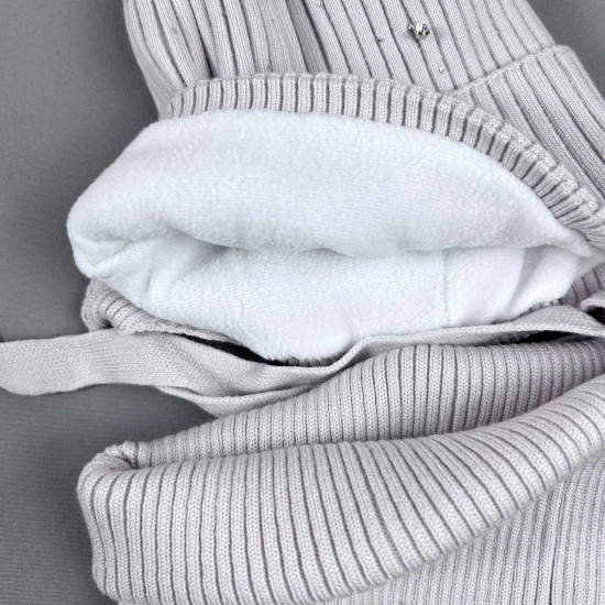 Детский зимний комплект со снудом для девочек