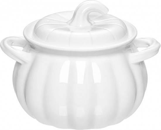 Кастрюля для запекания и сервировки с ручками и крышкой «Тыква»