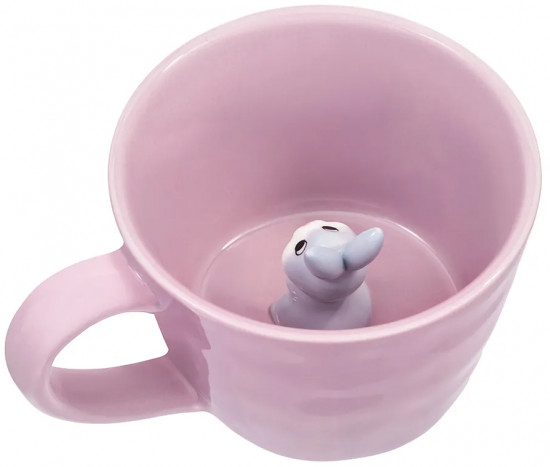 Кружка с фигуркой внутри «Зайчик»