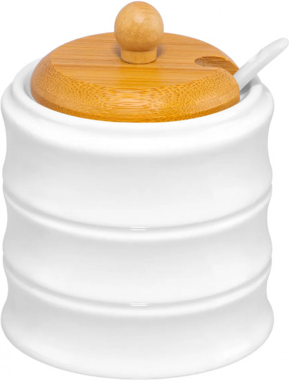 Сахарница с крышкой и ложкой «Бамбук»