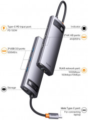 Док-станция Metal Gleam 7in1 WKWG040113 - Фото 3