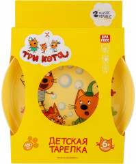 Тарелка детская «Три кота» - Фото 2