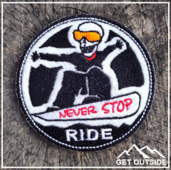 Шеврон «Never Stop Ride. Никогда не останавливайся - Фото 1
