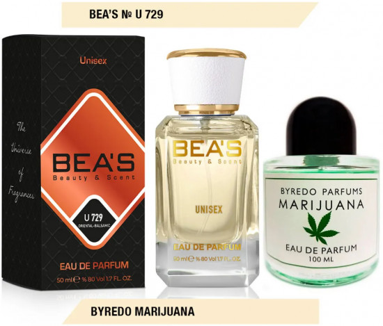 Парфюмированная вода по мотивам Byredo Marihuana «U729»