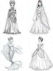 Детская раскраска «Принцессы» - Фото 1