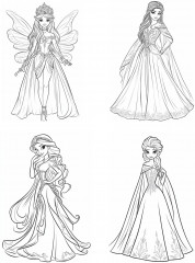 Детская раскраска «Принцессы» - Фото 2