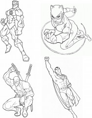 Детская раскраска «Супергерои» - Фото 2