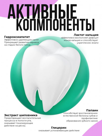 Зубная паста от кариеса «Calcium»