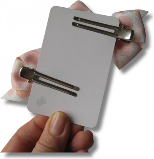 Бантики на зажимах для волос ручной работы «Pastel bows collection»