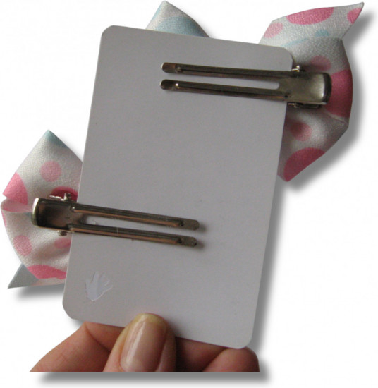 Бантики на зажимах для волос ручной работы «Pastel bows collection»