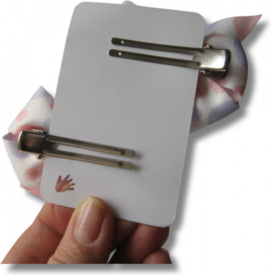 Бантики для волос ручной работы на зажимах «Pastel bows collection»