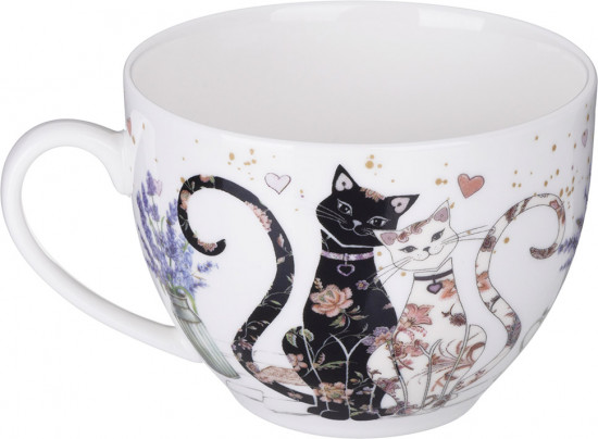 Чайная пара «Лавандовые коты»