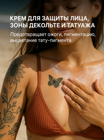 Крем для защиты лица, зоны декольте и татуажа «Sun Expert» SPF 80