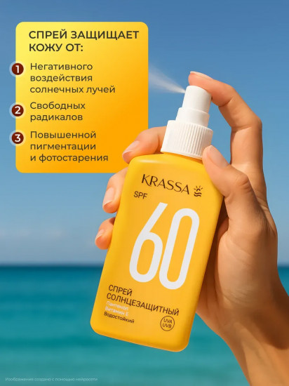 Спрей солнцезащитный SPF 60+