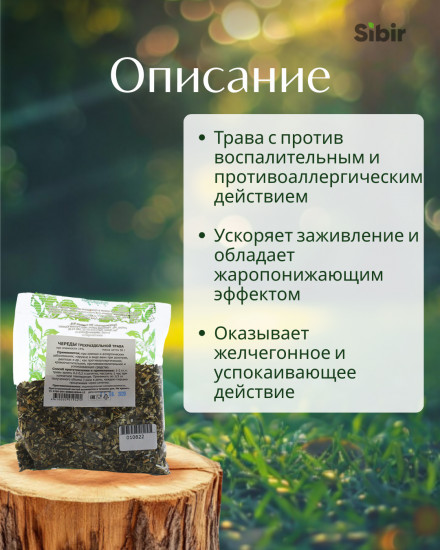 Череды трехраздельной трава