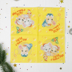 Салфетки «Счастья в Новом году!» - Фото 1