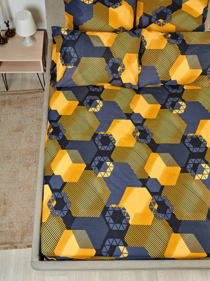 Простыня «Золотые шестигранники»