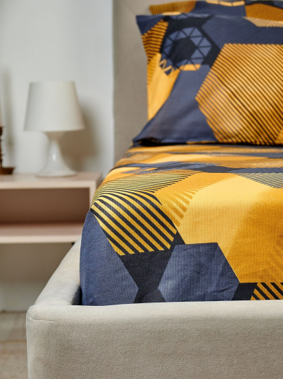 Простыня «Золотые шестигранники»