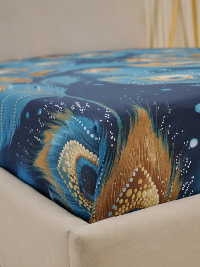 Простыня «Перо павлина»