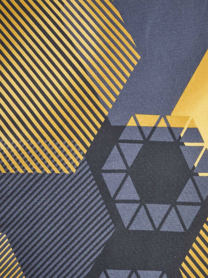 Простыня на резинке «Золотые шестигранники»