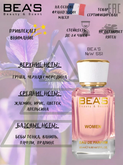 Парфюмированная вода по мотивам Lancome La Vie Est Belle «W551»