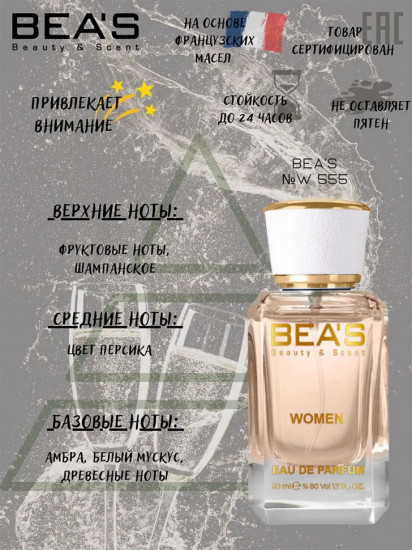 Парфюмированная вода по мотивам Carolina Herrera 212 Vip Rose «W555»