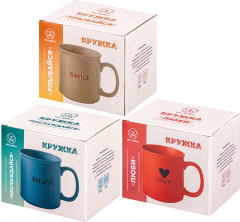 Набор кружек «Наслаждайся, Люби, Улыбайся» - Фото 4