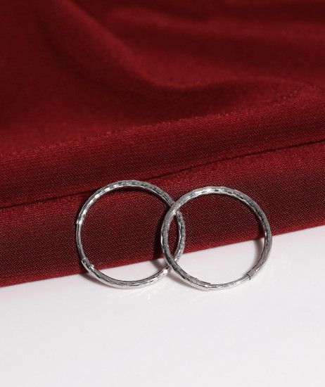 Серьги конго из серебра