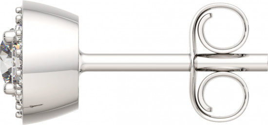 Серьги-пусеты из серебра