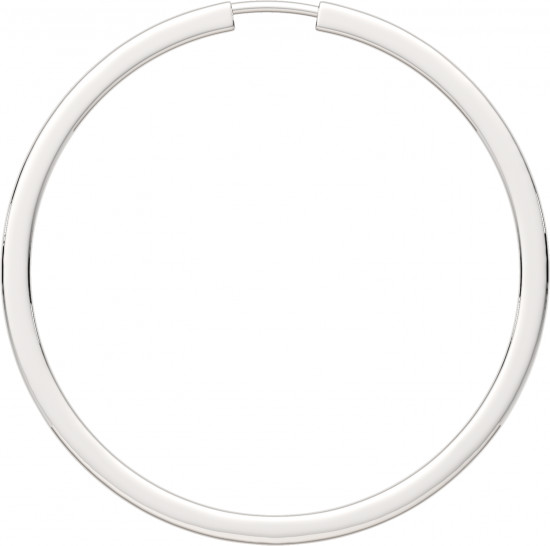 Серьги конго из серебра