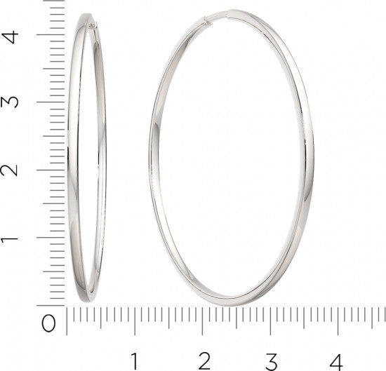 Серьги конго из серебра