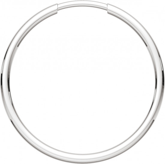 Серьги конго из серебра