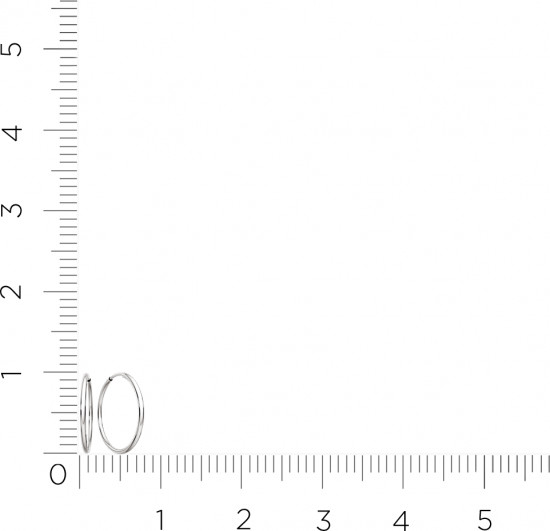 Серьги конго из серебра