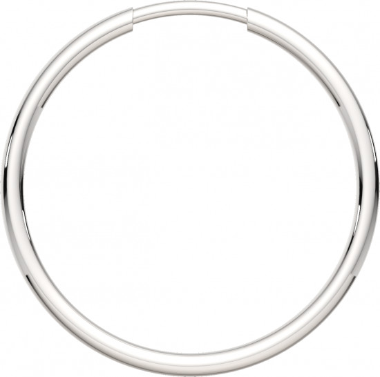 Серьги конго из серебра