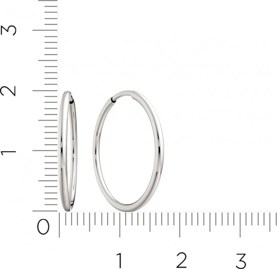 Серьги конго из серебра