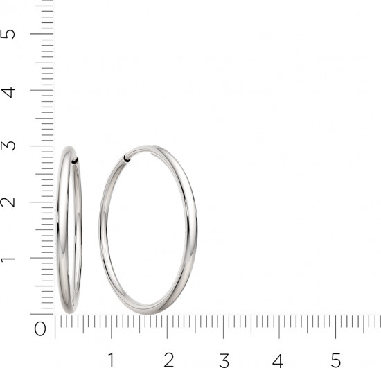 Серьги конго из серебра
