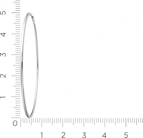 Серьги конго из серебра