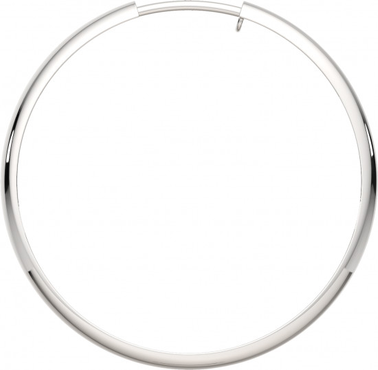 Серьги конго из серебра