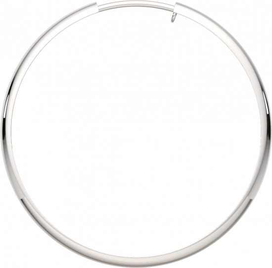 Серьги конго из серебра