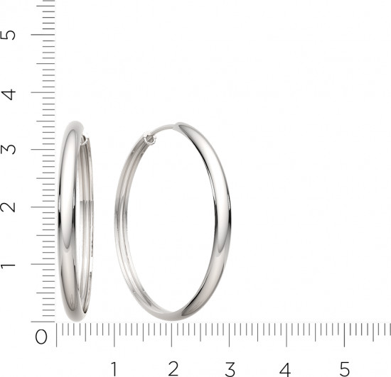 Серьги конго из серебра